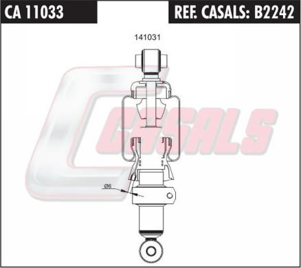 Casals B2242 - Гаситель, кріплення кабіни avtolavka.club