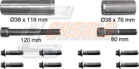 Casals MD516 - Ремкомплект, гальмівний супорт avtolavka.club