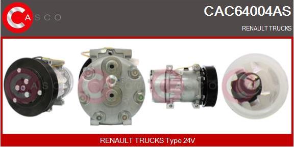 Casco CAC64004AS - Компресор, кондиціонер avtolavka.club