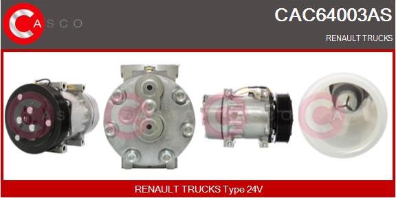 Casco CAC64003AS - Компресор, кондиціонер avtolavka.club