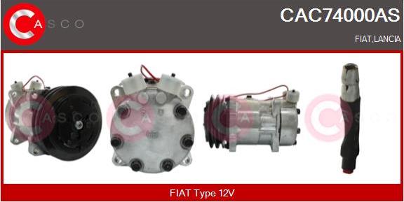 Casco CAC74000AS - Компресор, кондиціонер avtolavka.club