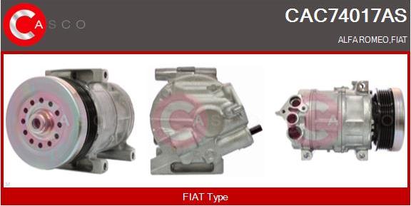 Casco CAC74017AS - Компресор, кондиціонер avtolavka.club