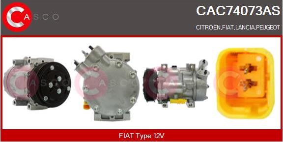 Casco CAC74073AS - Компресор, кондиціонер avtolavka.club