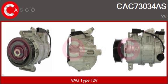 Casco CAC73034AS - Компресор, кондиціонер avtolavka.club