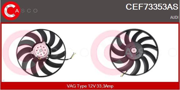 Casco CEF73353AS - Вентилятор, охолодження двигуна avtolavka.club