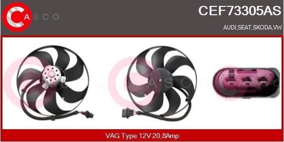 Casco CEF73305AS - Вентилятор, охолодження двигуна avtolavka.club
