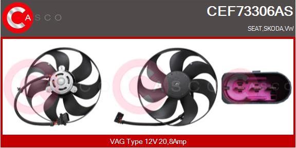 Casco CEF73306AS - Вентилятор, охолодження двигуна avtolavka.club