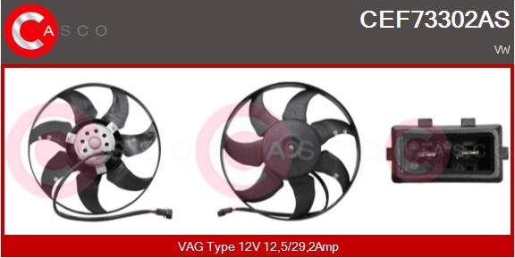 Casco CEF73302AS - Вентилятор, охолодження двигуна avtolavka.club
