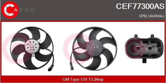 Casco CEF77300AS - Вентилятор, охолодження двигуна avtolavka.club