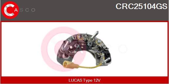 Casco CRC25104GS - Випрямляч, генератор avtolavka.club