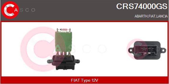 Casco CRS74000GS - Опір, реле, вентилятор салону avtolavka.club