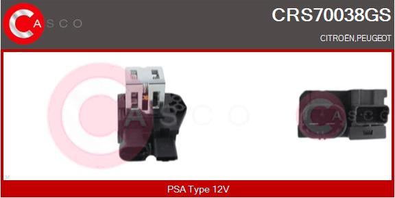 Casco CRS70038GS - Додатковий резистор, електромотор - вентилятор радіатора avtolavka.club