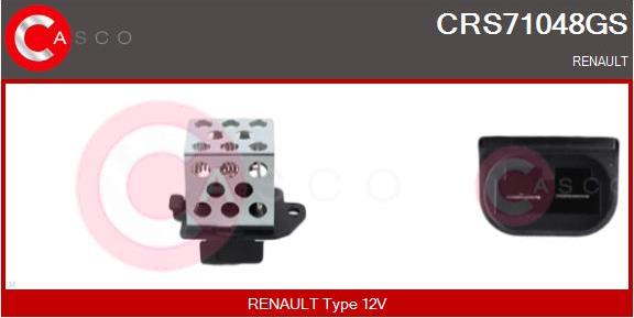 Casco CRS71048GS - Додатковий резистор, електромотор - вентилятор радіатора avtolavka.club