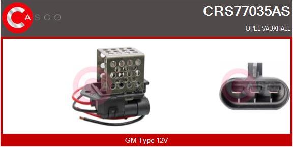 Casco CRS77035AS - Додатковий резистор, електромотор - вентилятор радіатора avtolavka.club
