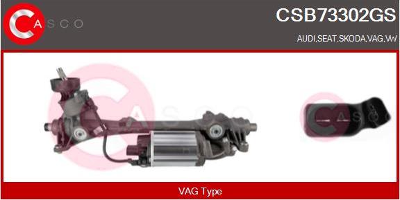 Casco CSB73302GS - Рульовий механізм, рейка avtolavka.club