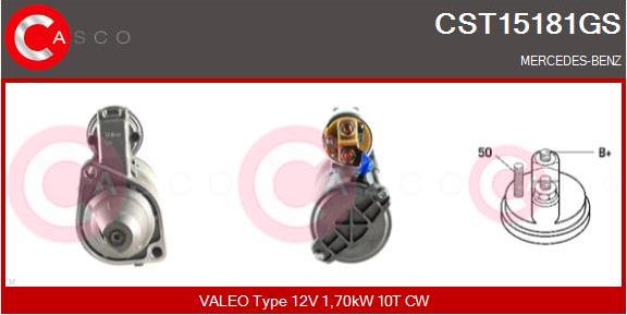 Casco CST15181GS - Стартер avtolavka.club