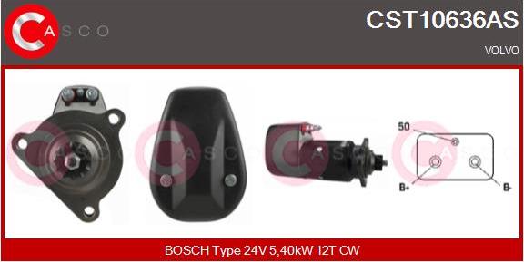 Casco CST10636AS - Стартер avtolavka.club