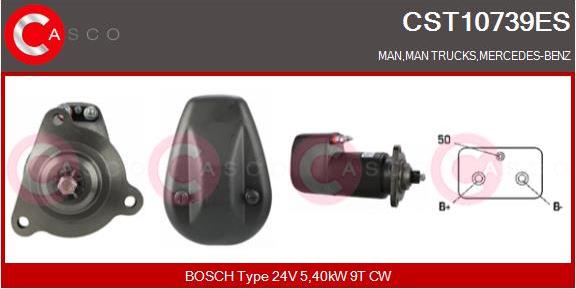 Casco CST10739ES - Стартер avtolavka.club