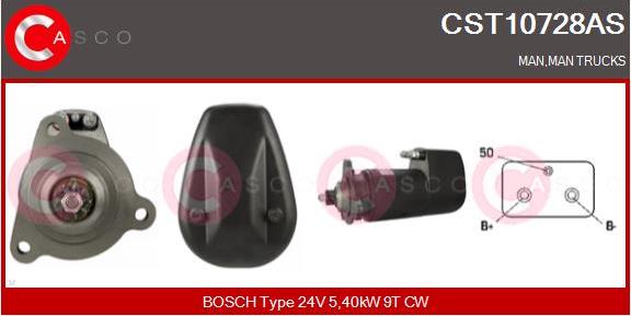 Casco CST10728AS - Стартер avtolavka.club