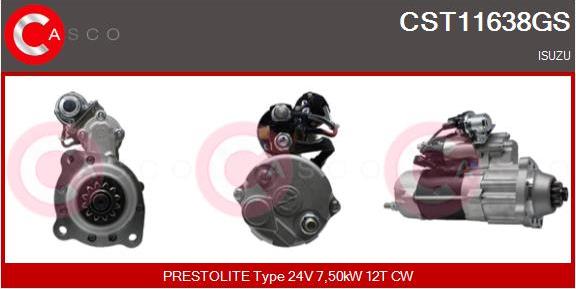 Casco CST11638GS - Стартер avtolavka.club