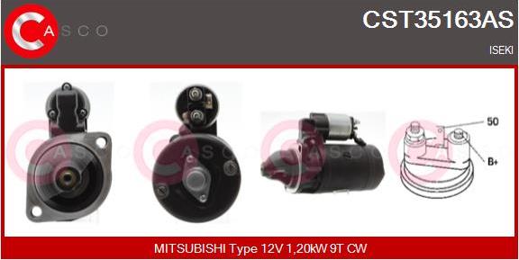 Casco CST35163AS - Стартер avtolavka.club