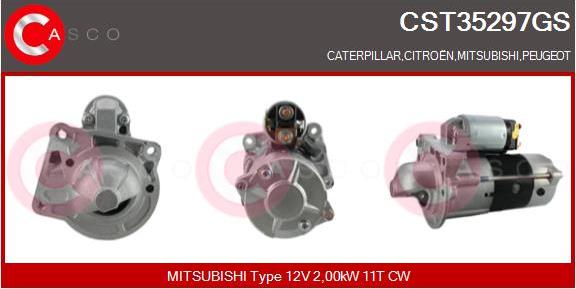 Casco CST35297GS - Стартер avtolavka.club