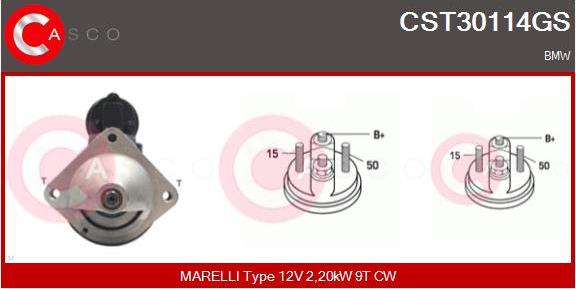 Casco CST30114GS - Стартер avtolavka.club