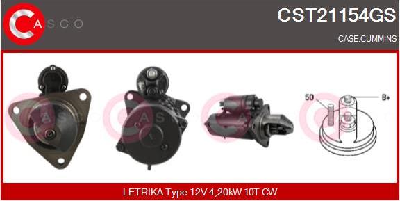 Casco CST21154GS - Стартер avtolavka.club