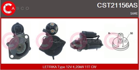 Casco CST21156AS - Стартер avtolavka.club