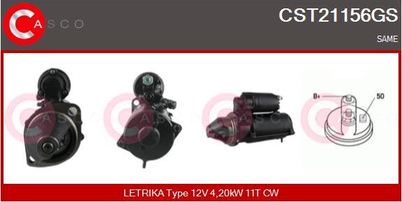 Casco CST21156GS - Стартер avtolavka.club