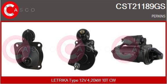 Casco CST21189GS - Стартер avtolavka.club