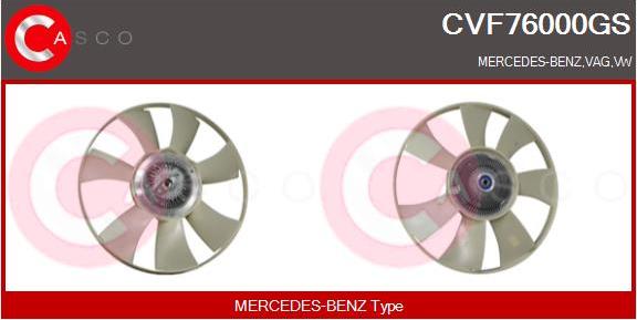 Casco CVF76000GS - Зчеплення, вентилятор радіатора avtolavka.club