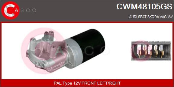 Casco CWM48105GS - Двигун склоочисника avtolavka.club