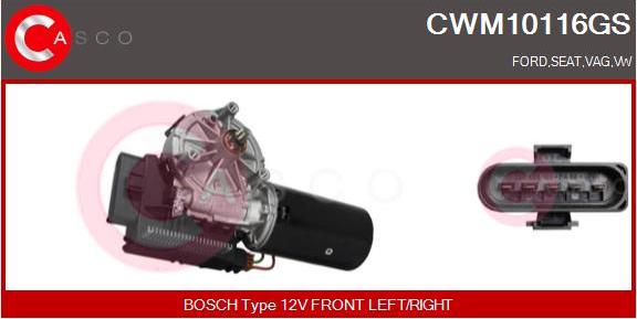 Casco CWM10116GS - Двигун склоочисника avtolavka.club