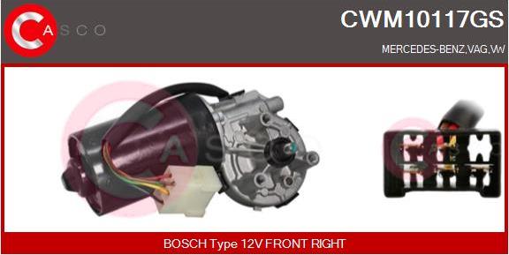 Casco CWM10117GS - Двигун склоочисника avtolavka.club
