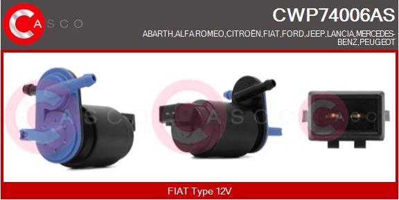 Casco CWP74006AS - Водяний насос, система очищення вікон avtolavka.club