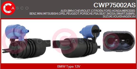 Casco CWP75002AS - Водяний насос, система очищення вікон avtolavka.club