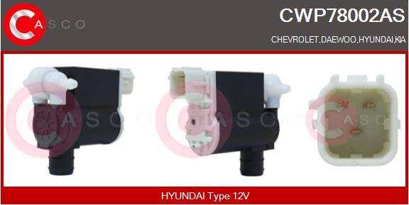 Casco CWP78002AS - Водяний насос, система очищення вікон avtolavka.club