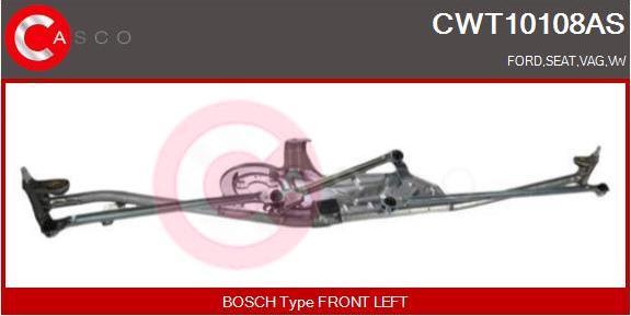 Casco CWT10108AS - Система тяг і важелів приводу склоочисника avtolavka.club