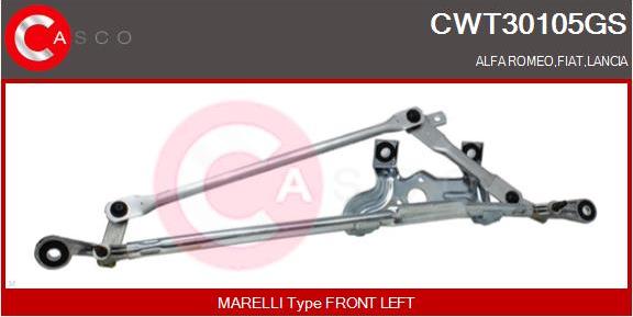 Casco CWT30105GS - Система тяг і важелів приводу склоочисника avtolavka.club