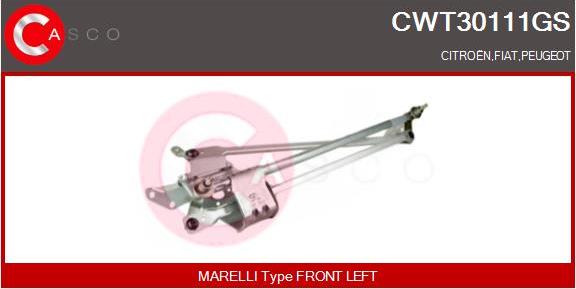 Casco CWT30111GS - Система тяг і важелів приводу склоочисника avtolavka.club