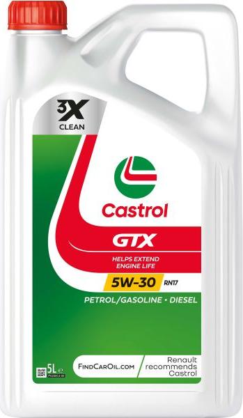 Castrol GTX 5W30 RN17 5L - Моторне масло avtolavka.club
