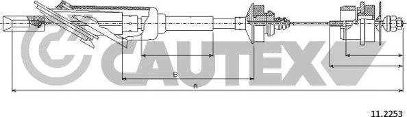 Cautex 038077 - Трос, управління зчепленням avtolavka.club