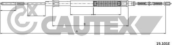 Cautex 765776 - Трос, гальмівна система avtolavka.club