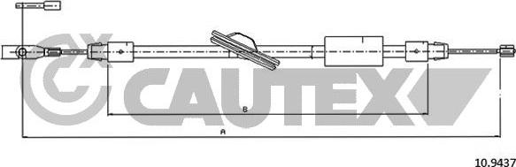 Cautex 766260 - Трос, гальмівна система avtolavka.club