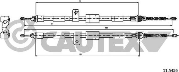 Cautex 761419 - Трос, гальмівна система avtolavka.club