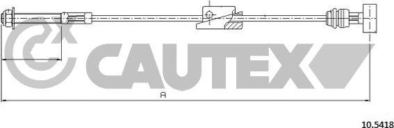 Cautex 761431 - Трос, гальмівна система avtolavka.club