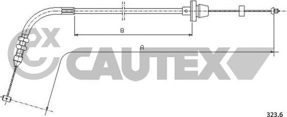 Cautex 761182 - Тросик газу avtolavka.club