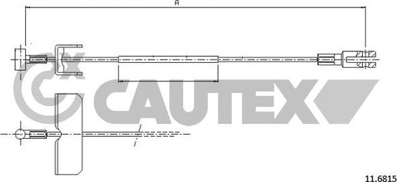 Cautex 761881 - Трос, гальмівна система avtolavka.club