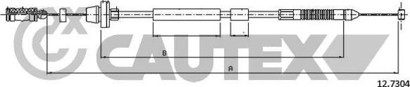 Cautex 761206 - Тросик газу avtolavka.club